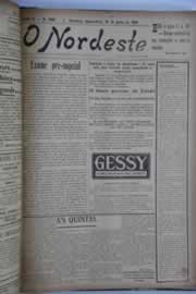 Página do jornal O Nordeste de junho de 1928