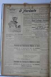 Página do jornal O Nordeste de julho de 1928