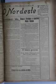 Página do jornal O Nordeste de julho de 1928