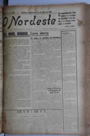 Página do jornal O Nordeste de julho de 1928
