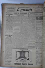 Página do jornal O Nordeste de julho de 1928