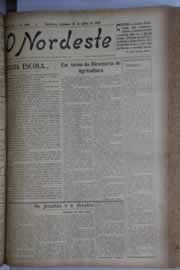 Página do jornal O Nordeste de julho de 1928