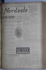 Página do jornal O Nordeste de julho de 1928