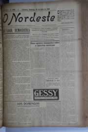 Página do jornal O Nordeste de julho de 1928