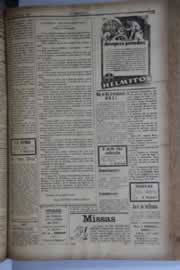 Página do jornal O Nordeste de julho de 1928