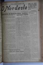 Página do jornal O Nordeste de agosto de 1928