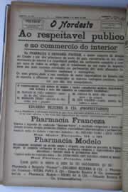 Página do jornal O Nordeste de agosto de 1928
