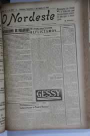 Página do jornal O Nordeste de agosto de 1928