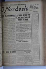 Página do jornal O Nordeste de agosto de 1928