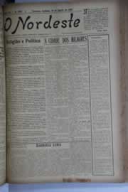 Página do jornal O Nordeste de agosto de 1928