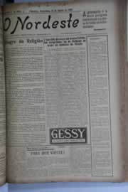 Página do jornal O Nordeste de agosto de 1928