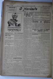 Página do jornal O Nordeste de agosto de 1928