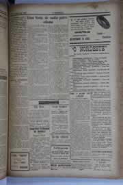 Página do jornal O Nordeste de agosto de 1928