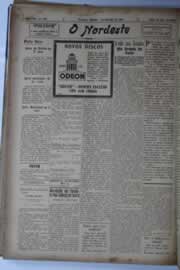 Página do jornal O Nordeste de setembro de 1928