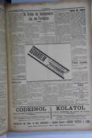 Página do jornal O Nordeste de setembro de 1928