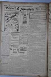 Página do jornal O Nordeste de setembro de 1928