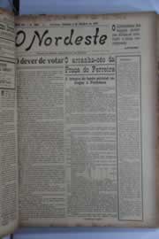 Página do jornal O Nordeste de outubro de 1928