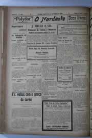 Página do jornal O Nordeste de outubro de 1928