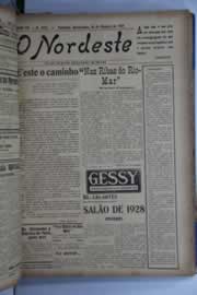 Página do jornal O Nordeste de outubro de 1928