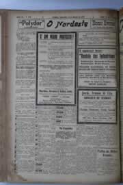 Página do jornal O Nordeste de outubro de 1928