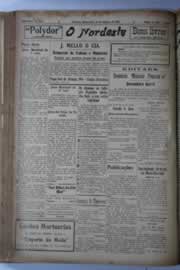 Página do jornal O Nordeste de outubro de 1928