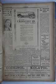 Página do jornal O Nordeste de dezembro de 1928