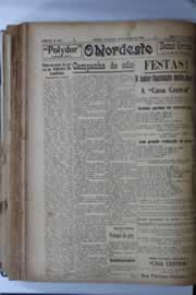 Página do jornal O Nordeste de dezembro de 1928