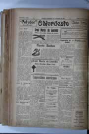 Página do jornal O Nordeste de dezembro de 1928