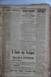 Página do jornal O Nordeste de janeiro de 1929