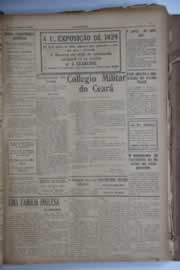 Página do jornal O Nordeste de janeiro de 1929