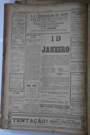 Página do jornal O Nordeste de janeiro de 1929