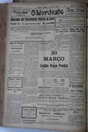 Página do jornal O Nordeste de março de 1929