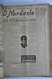 Página do jornal O Nordeste de março de 1929