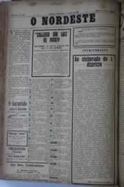 Página do jornal O Nordeste de abril de 1929