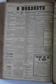 Página do jornal O Nordeste de abril de 1929