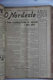 Página do jornal O Nordeste de abril de 1929