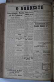 Página do jornal O Nordeste de abril de 1929