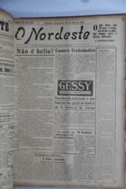 Página do jornal O Nordeste de abril de 1929