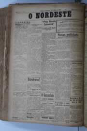 Página do jornal O Nordeste de maio de 1929