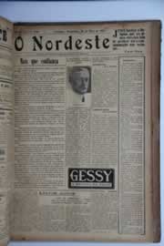 Página do jornal O Nordeste de maio de 1929