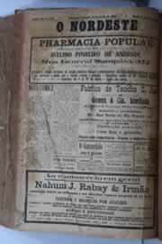 Página do jornal O Nordeste de junho de 1929