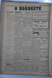 Página do jornal O Nordeste de julho de 1929