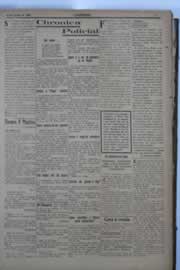 Página do jornal O Nordeste de julho de 1929