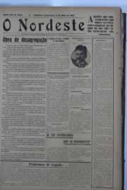 Página do jornal O Nordeste de julho de 1929