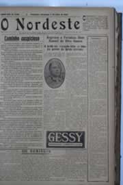Página do jornal O Nordeste de julho de 1929