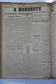 Página do jornal O Nordeste de julho de 1929