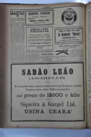 Página do jornal O Nordeste de agosto de 1929