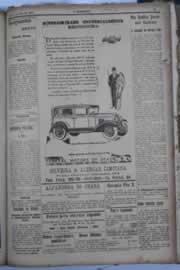 Página do jornal O Nordeste de agosto de 1929