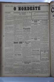 Página do jornal O Nordeste de agosto de 1929