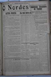 Página do jornal O Nordeste de agosto de 1929